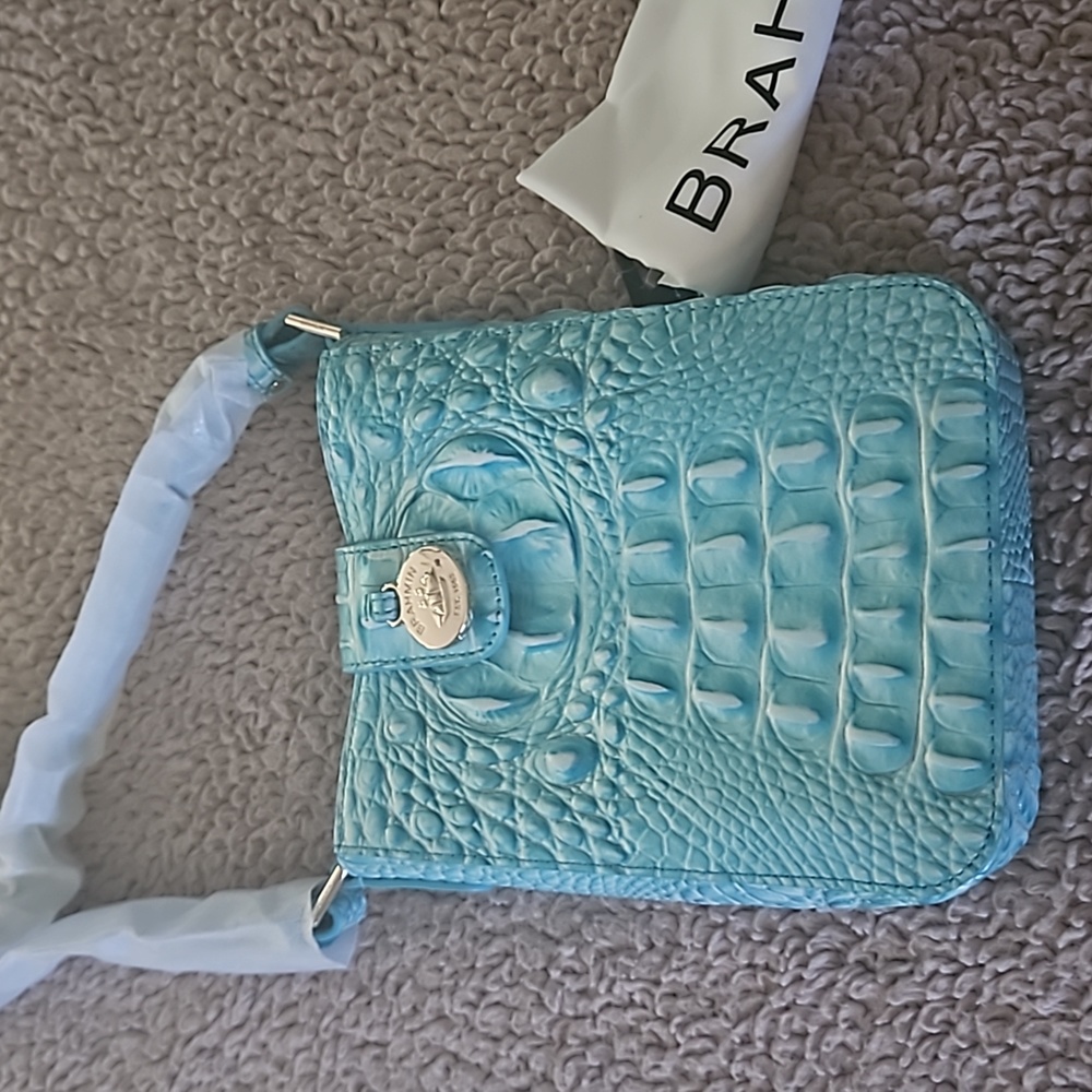 Marley Dusty Blue Melbourne Brahmin crossbody purse